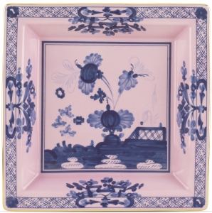 Ginori Oriente Italiano Azalea Large Square Tray / Vide Poche
